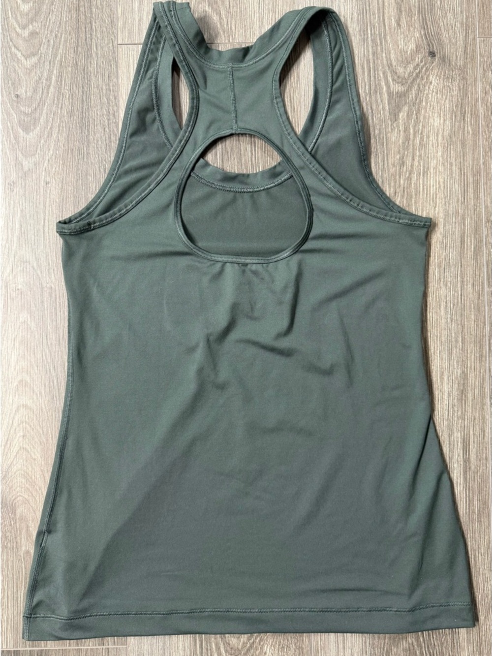 Women's Athleta Nitro Racerback Tank Top Green Keyhole Small